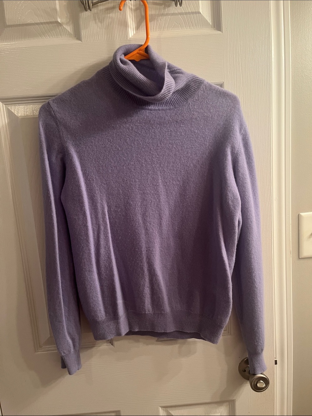 Alexander Julian Purple Cashmere Turtleneck Sweater